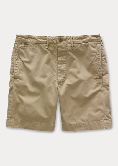 Men's Ralph Lauren Cotton Officer's Chino Shorts | 280196AIZ